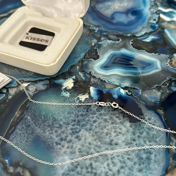 Sterling Silver Hershey’s Kiss Necklace - Picture 6 of 7